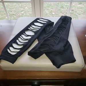 Womens stylish holey leggings